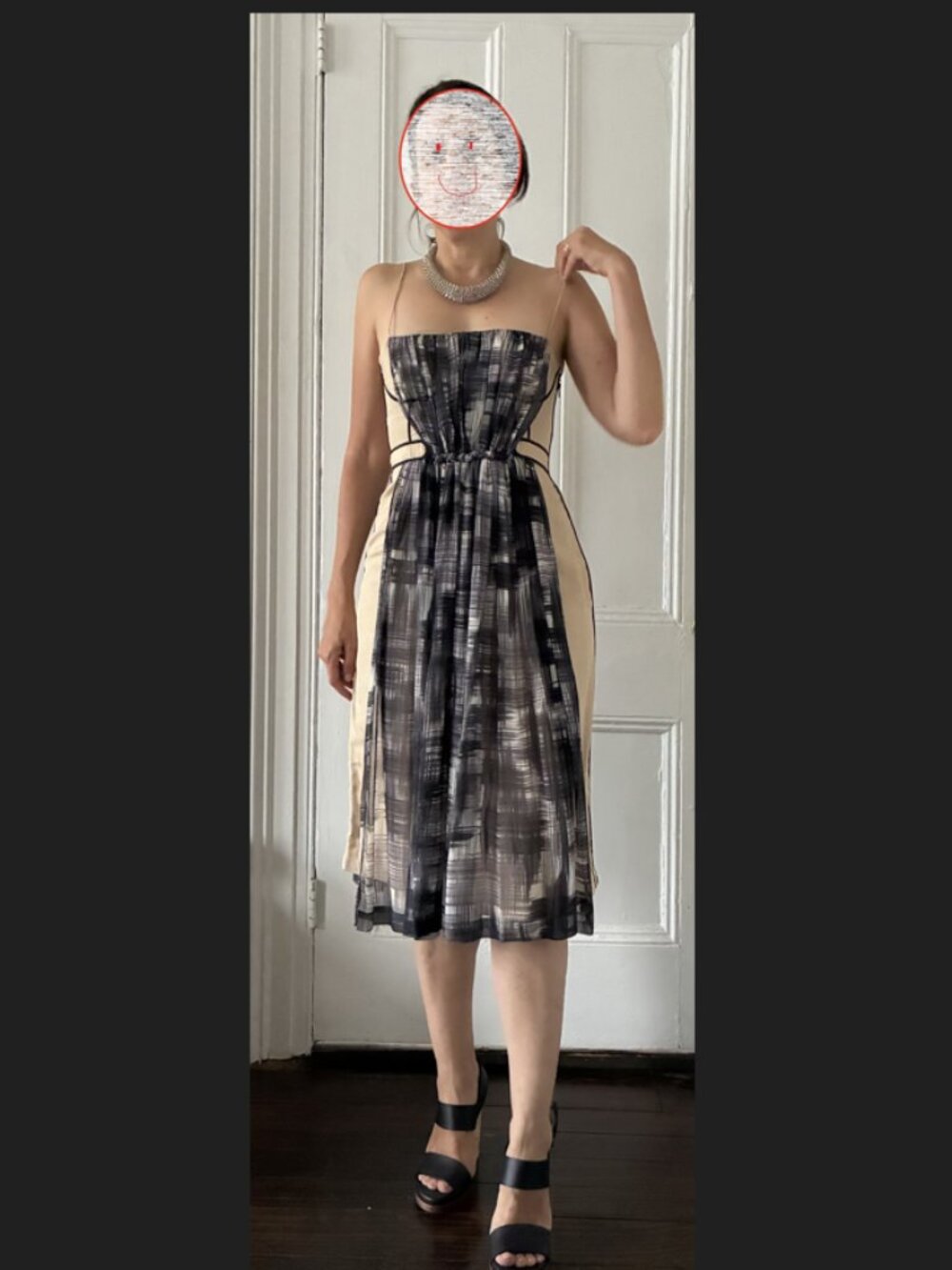 Rachel Comey Nude and Grey cocktail dress